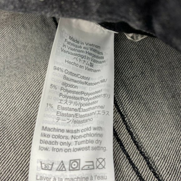 Madewell The Curvy Perfect Vintage Jeans Sz 31 High Rise Stretch Crop Denim Gray - Picture 7 of 12